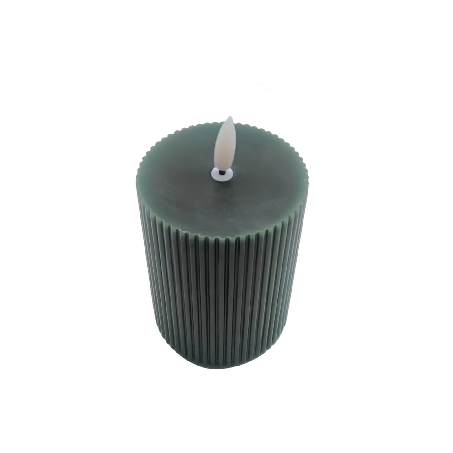LED Flameless Real-Wax Candles, Set of 3