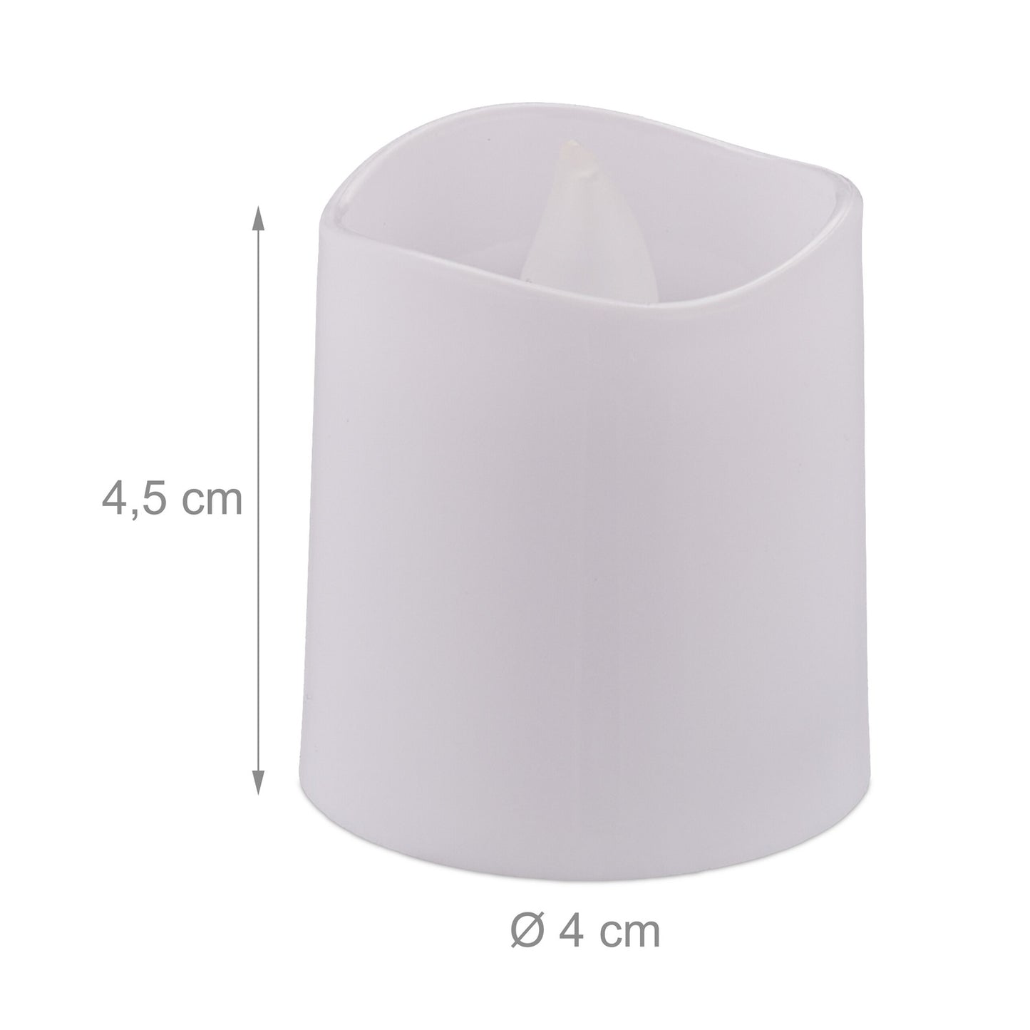 LED Flickering Tea Light Candles, Set of 12, Battery Included