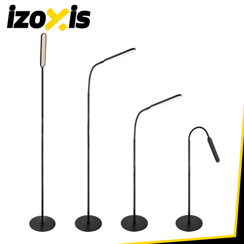 LED Floor Lamp 180cm, Black, Remote Control, Timer