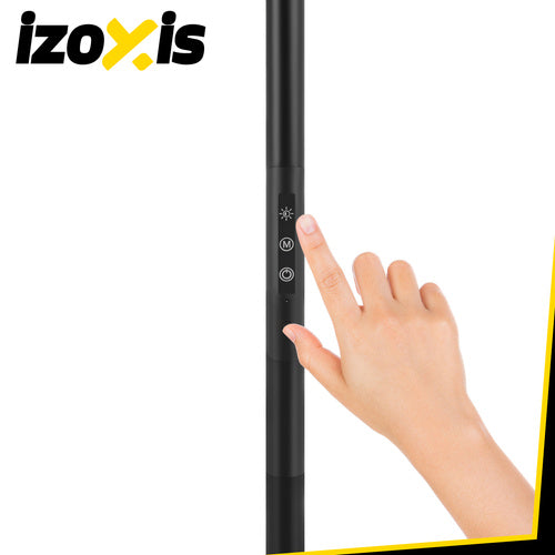 LED Floor Lamp 180cm, Black, Remote Control, Timer