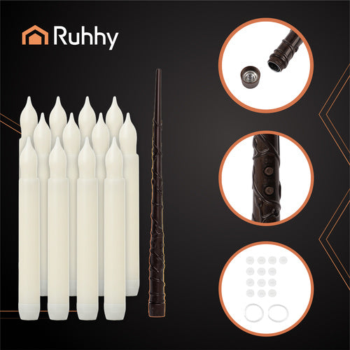 LED Hanging Candles, Set of 12, Remote Controlled