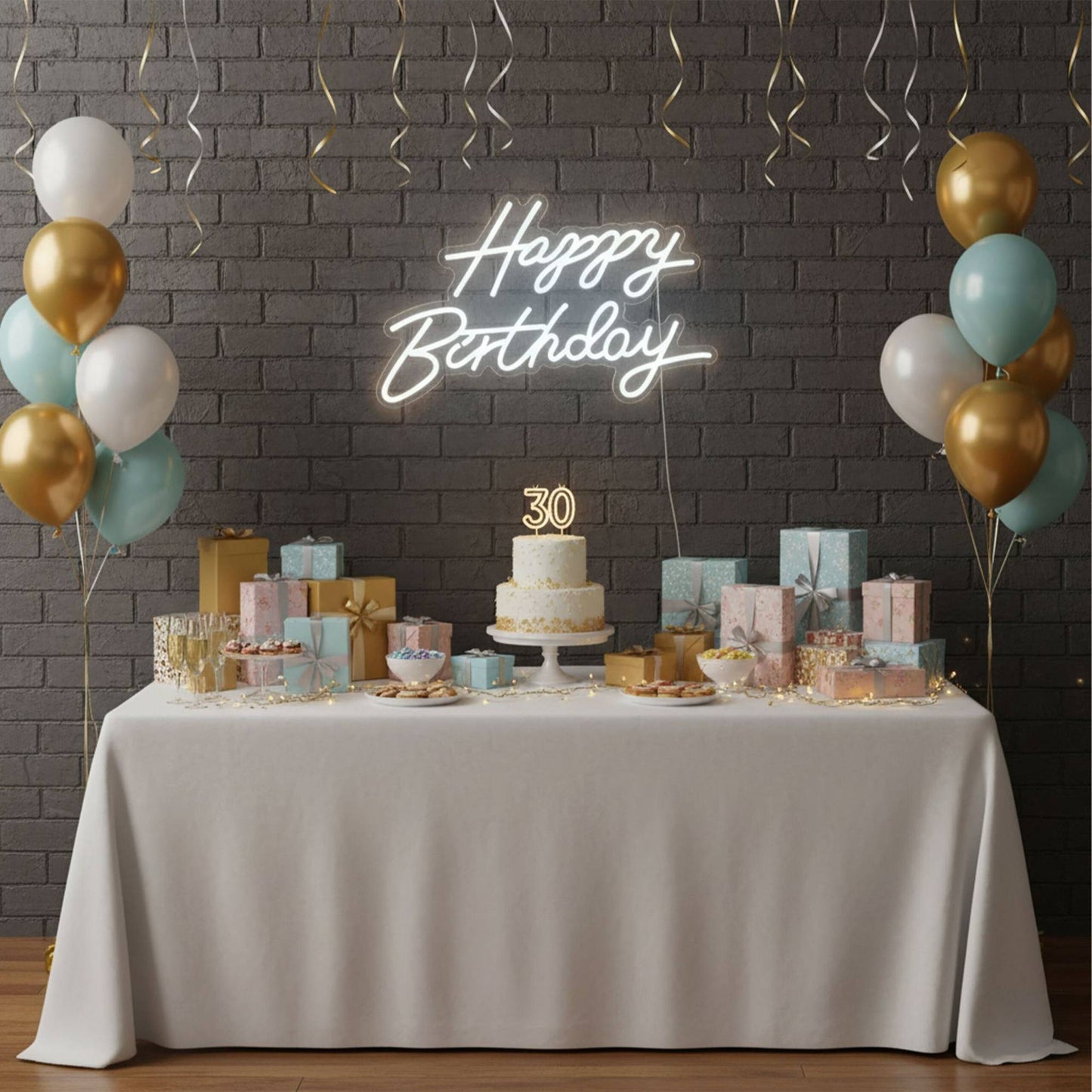 LED Happy Birthday Sign – Acrylic, USB Powered