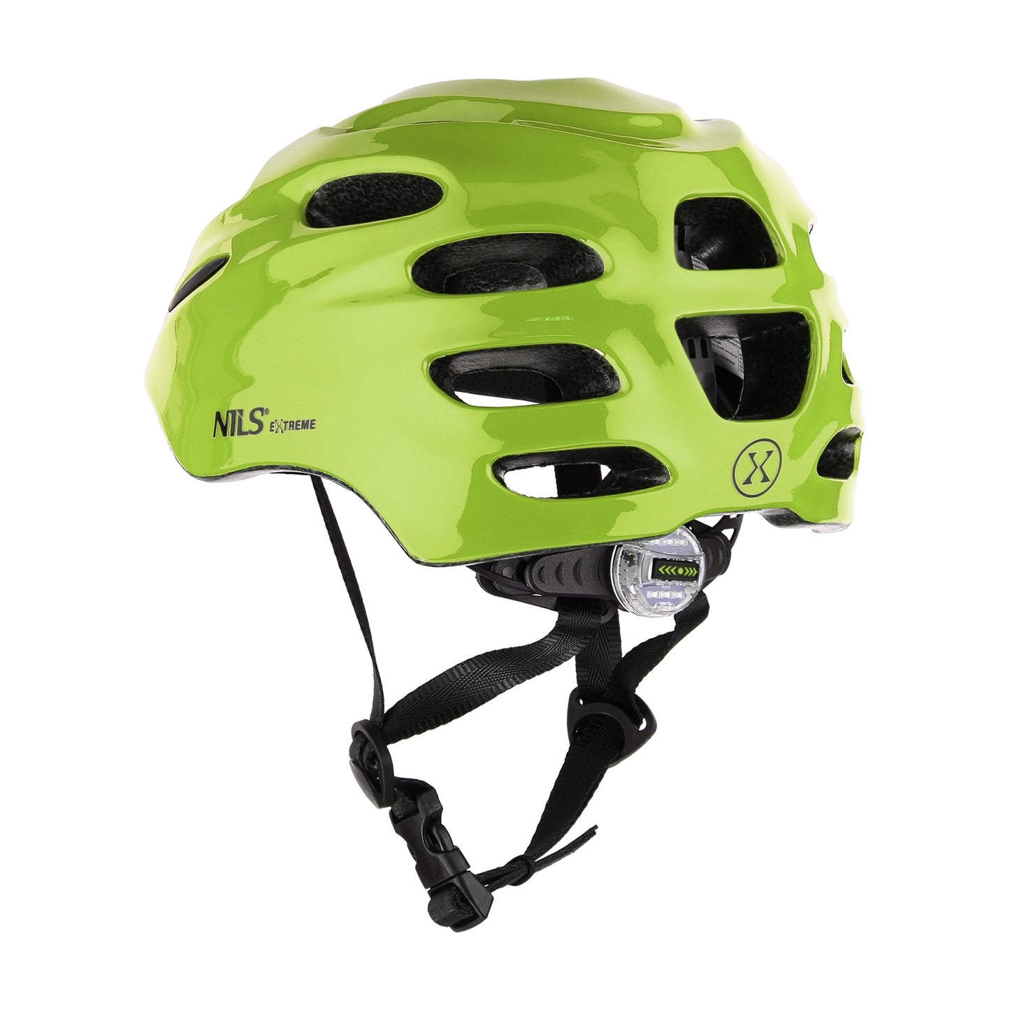 LED Helmet, Green, Size S (51-58 cm)