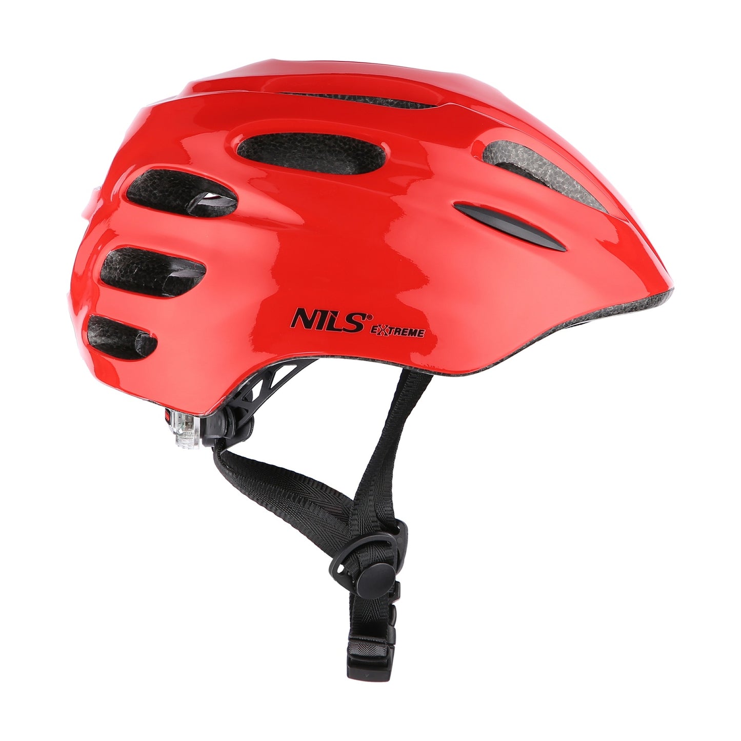 LED Helmet, Red, Size S (51-58cm)