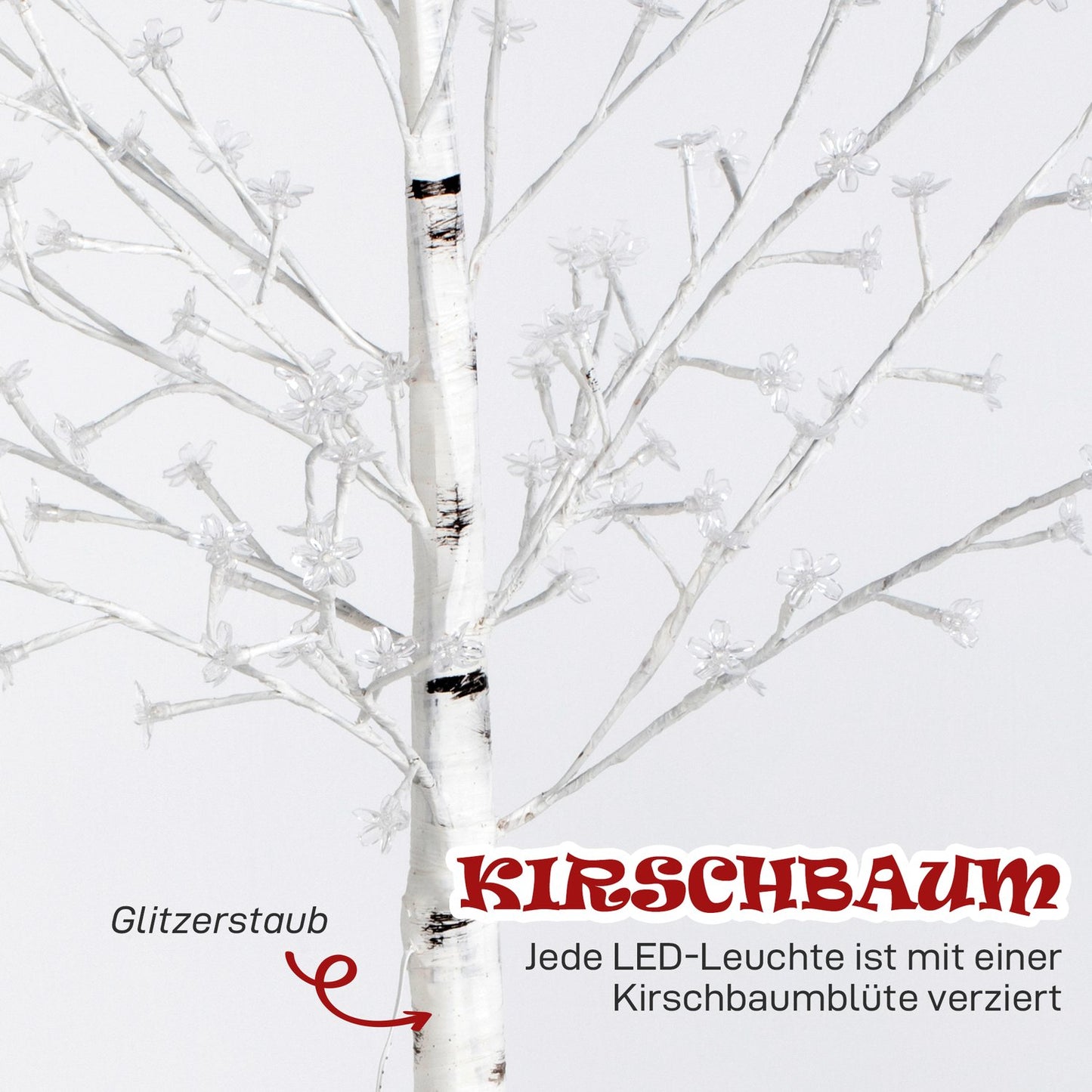 LED Light Tree, 150cm, Warm White, Indoor/Outdoor Use