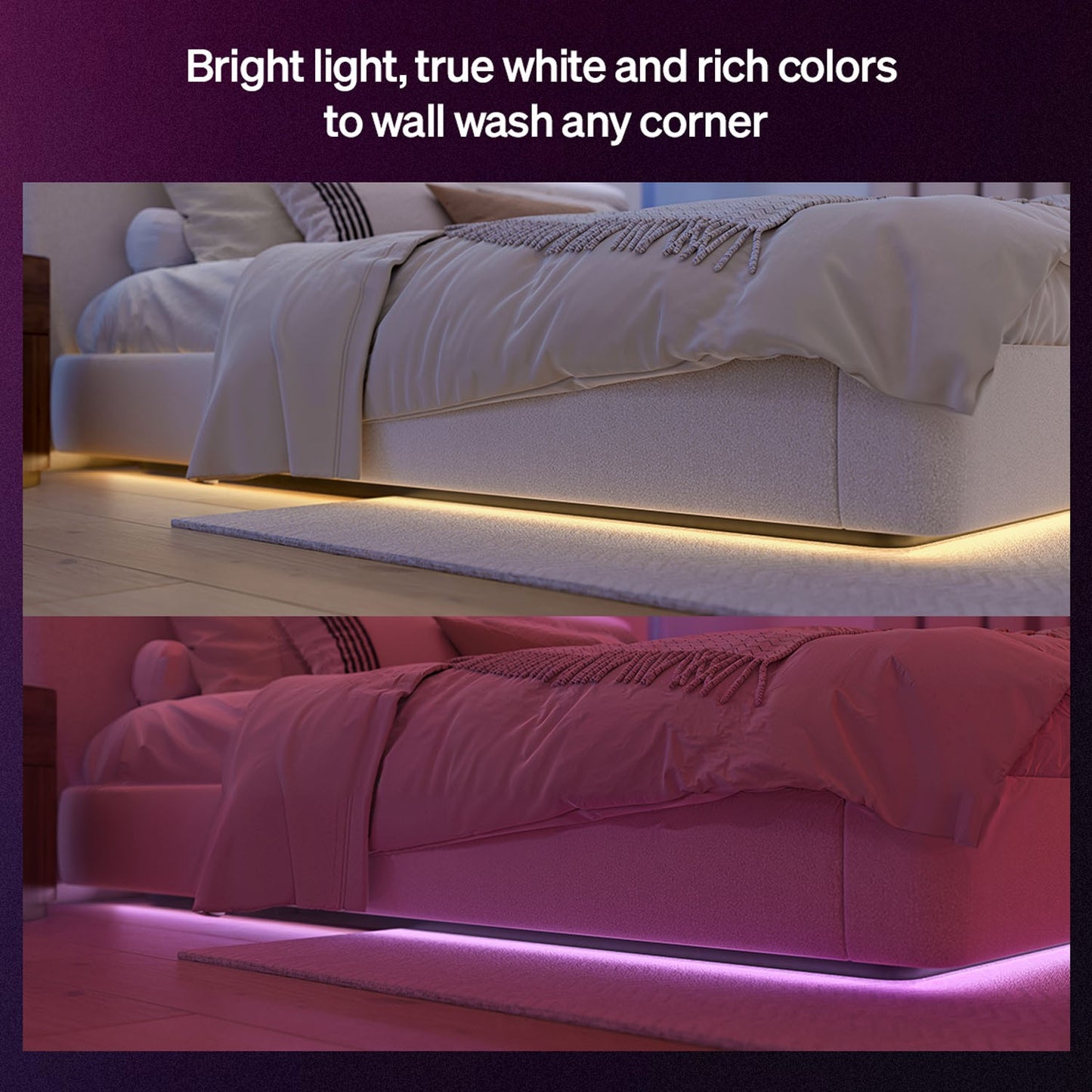 LED Lightstrip, White & Color Gradient, 4m Length