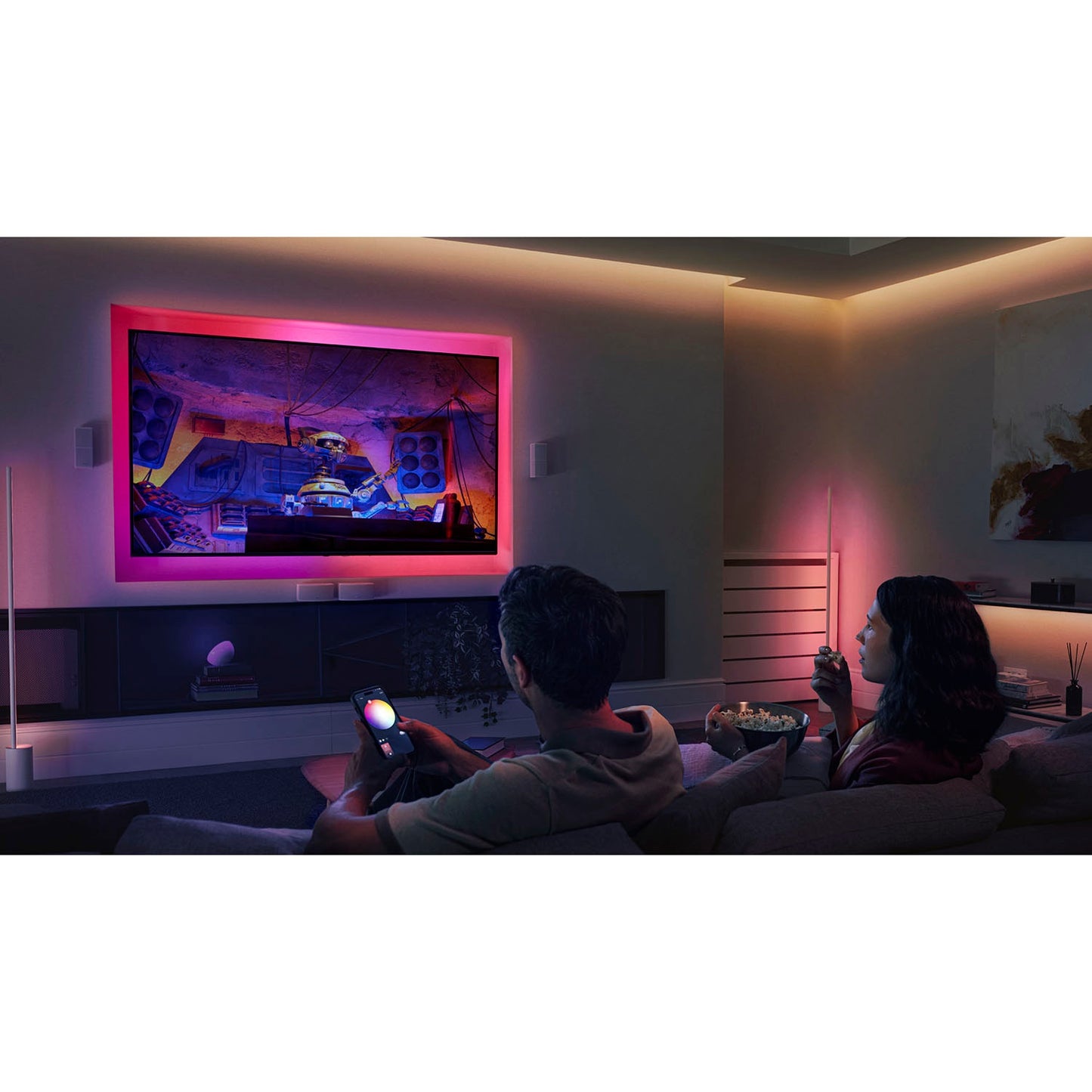 LED Lightstrip, White & Color Gradient, 4m Length