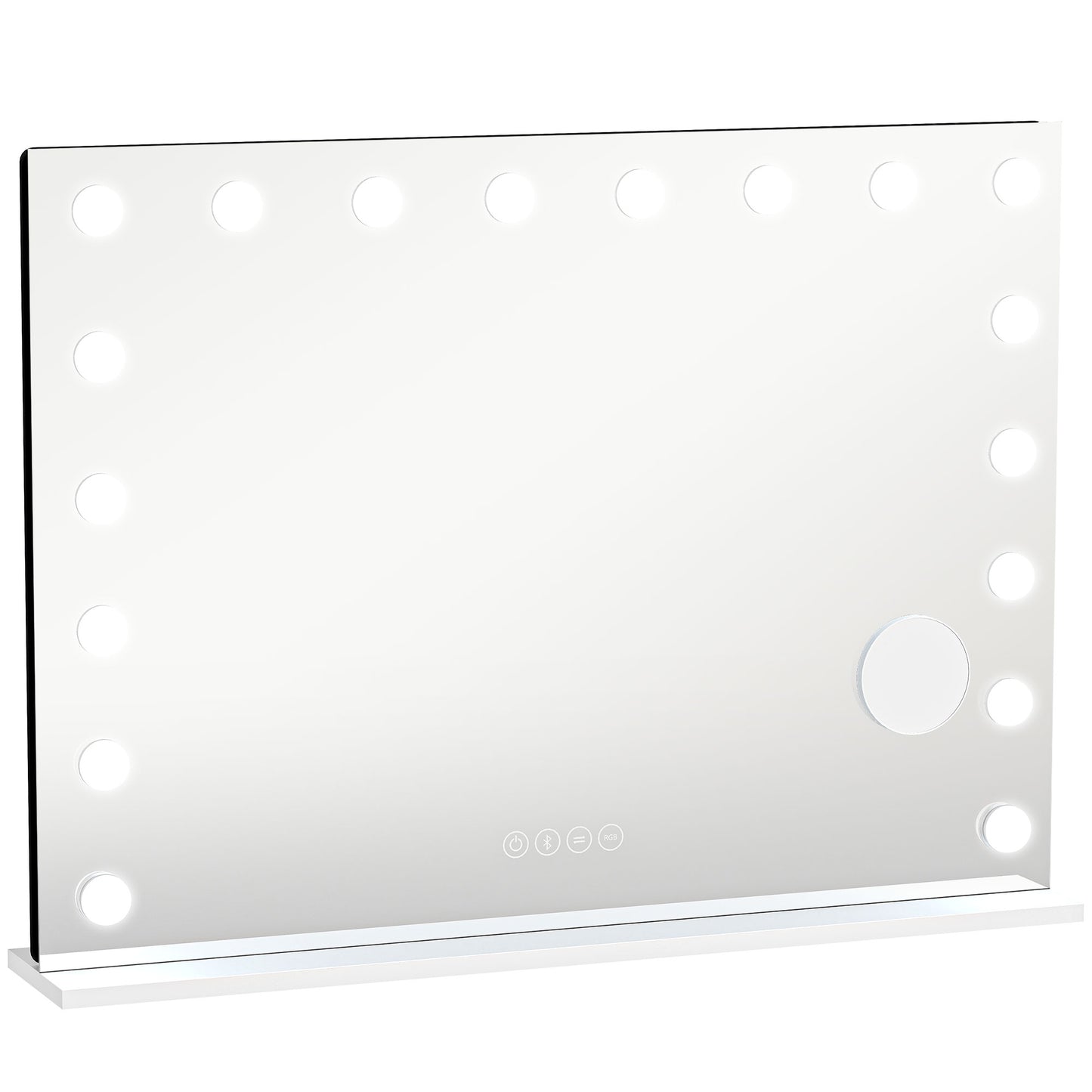 LED Makeup Mirror with Bluetooth, RGB, 10x Magnification
