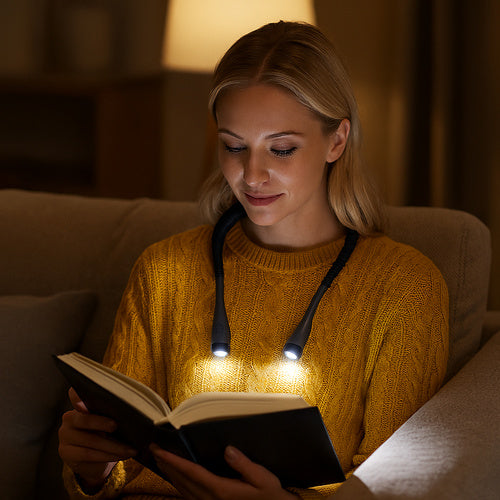 LED Neck Reading Lamp – Adjustable, Rechargeable