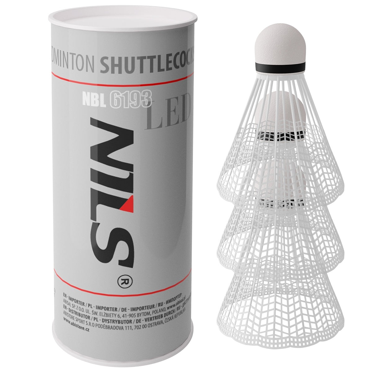 LED Nylon Shuttlecocks, Pack of 3