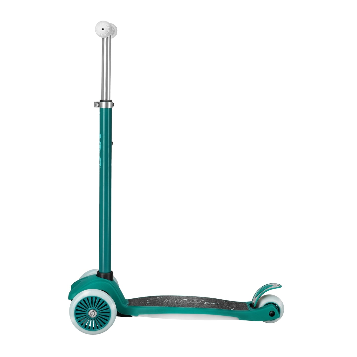 LED Scooter, Green – Adjustable Height, Foldable