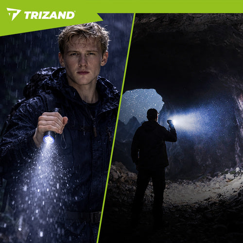 LED Tactical Flashlight 800lm, Rechargeable, Waterproof