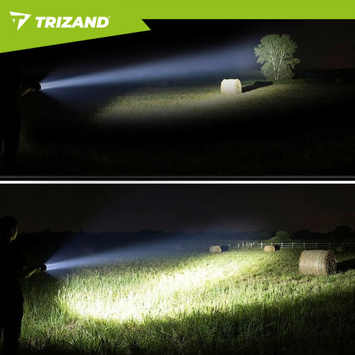 LED Tactical Flashlight 800lm, Rechargeable, Waterproof