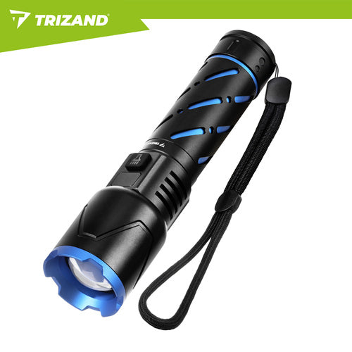 LED Tactical Flashlight 800lm, Rechargeable, Waterproof