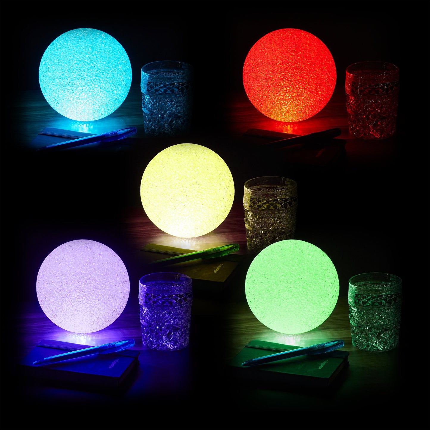 LED ball light with color change