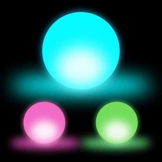 LED balls - set of 3