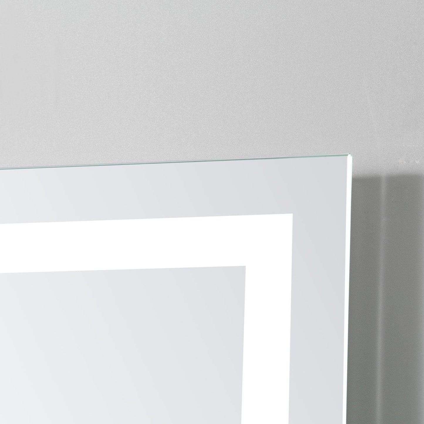LED Bathroom mirror, 22W, Illuminated with glass shelf, 70x50cm