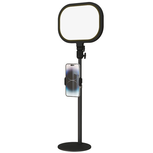 LED bedside lamp, 10 dimming levels, 5 colors, memory function, metal, black