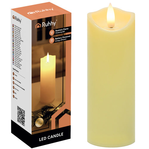 LED candle/insert 15x5cm 1pc Ruhhy 26719