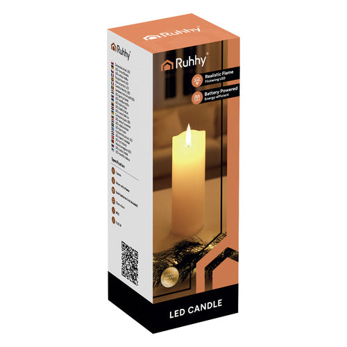 LED candle/insert 15x5cm 1pc Ruhhy 26719