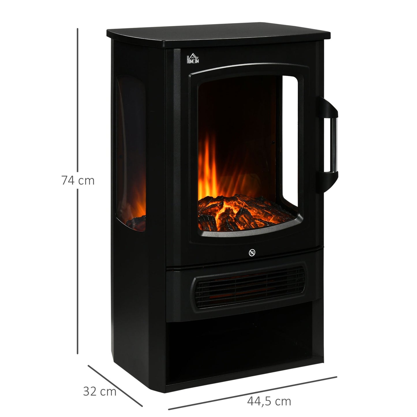 LED electric stove heater with Flame effect, 2 heat levels