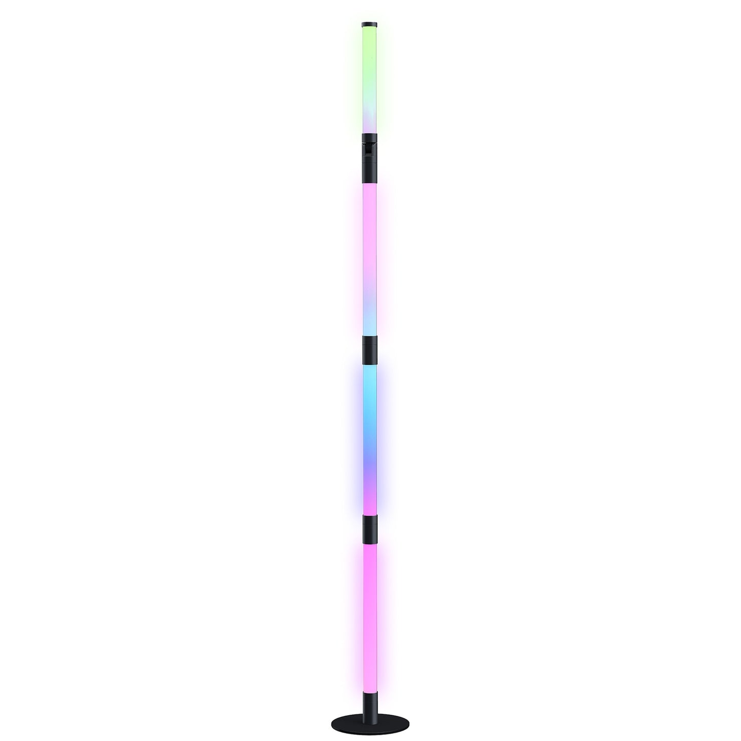 Dimmable LED floor lamp with remote control & app, dark grey