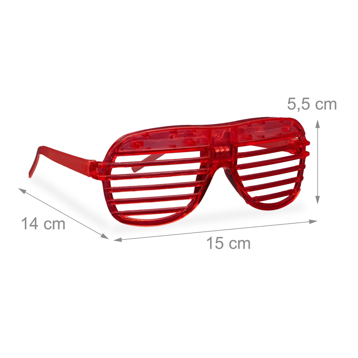 LED glasses - set of 10