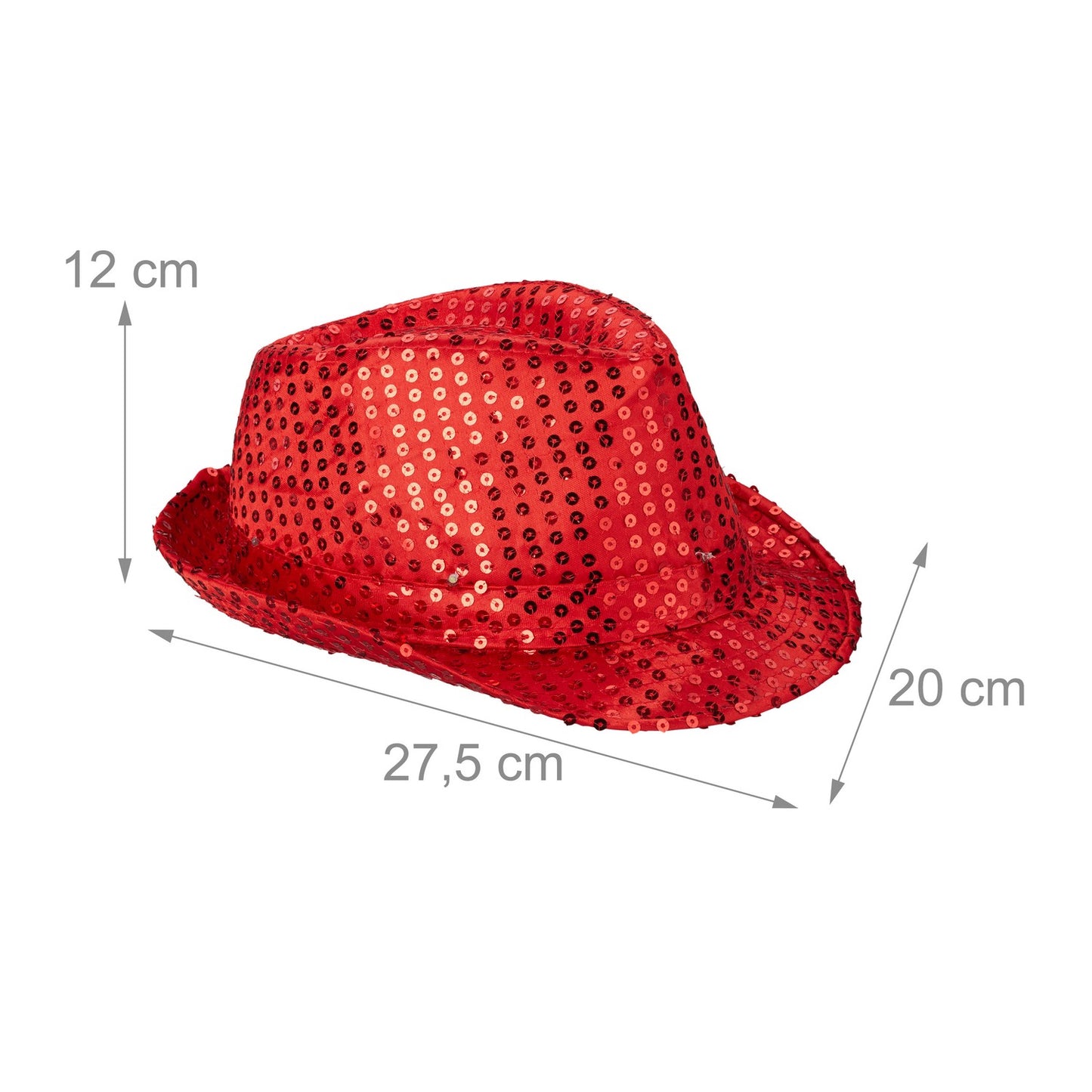 LED hat with sequins