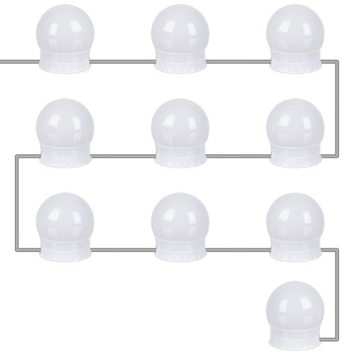 LED lamps for the mirror/dressing table - 10 pcs.