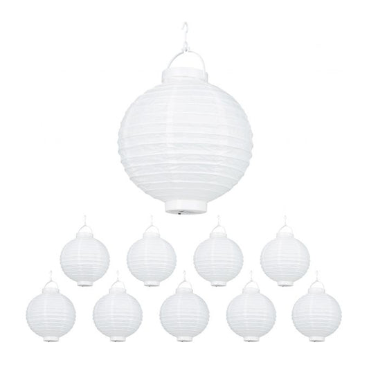 LED lanterns white 10 pcs
