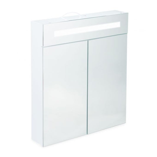LED mirror cabinet with 2 doors