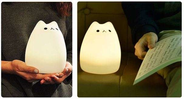 LED night lamp - kitty