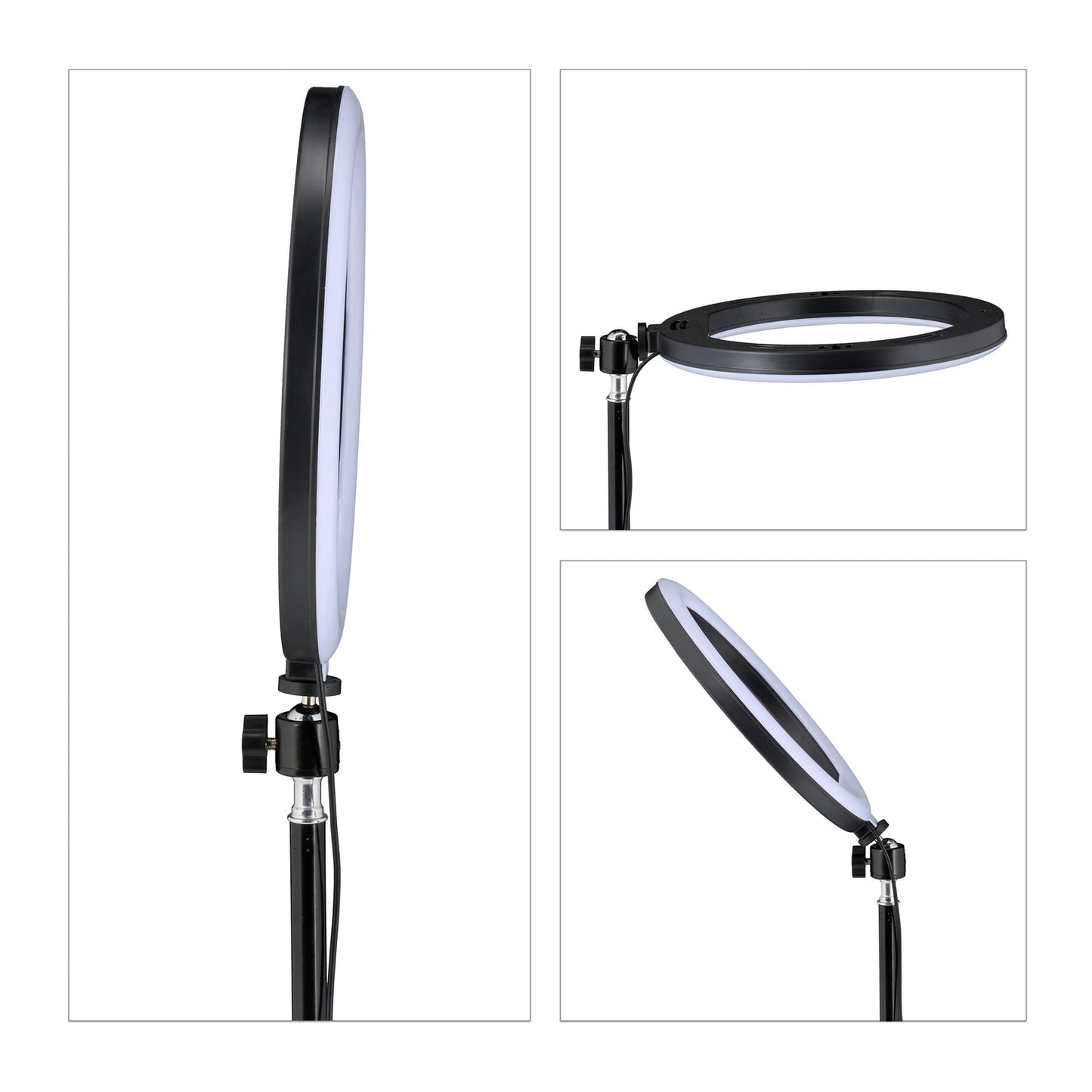 LED ring light with stand