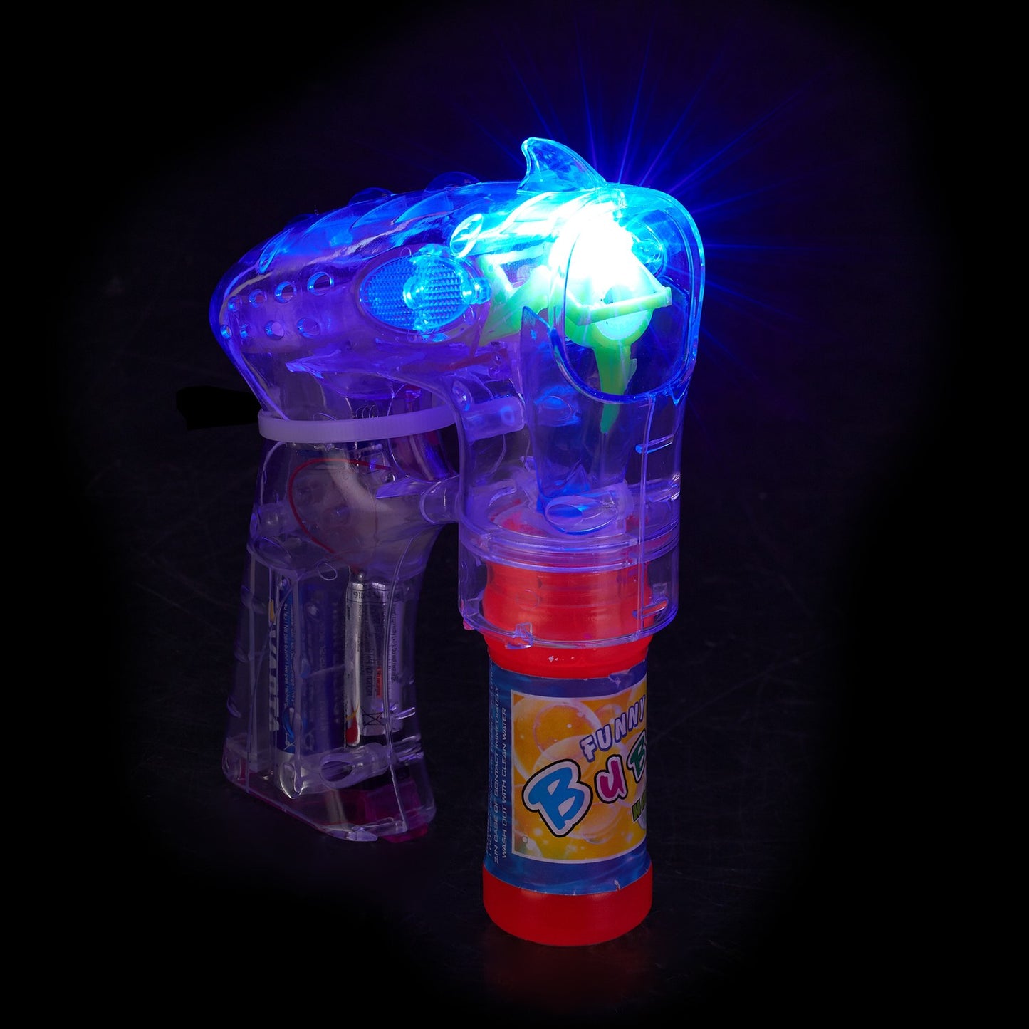 LED soap bubble gun
