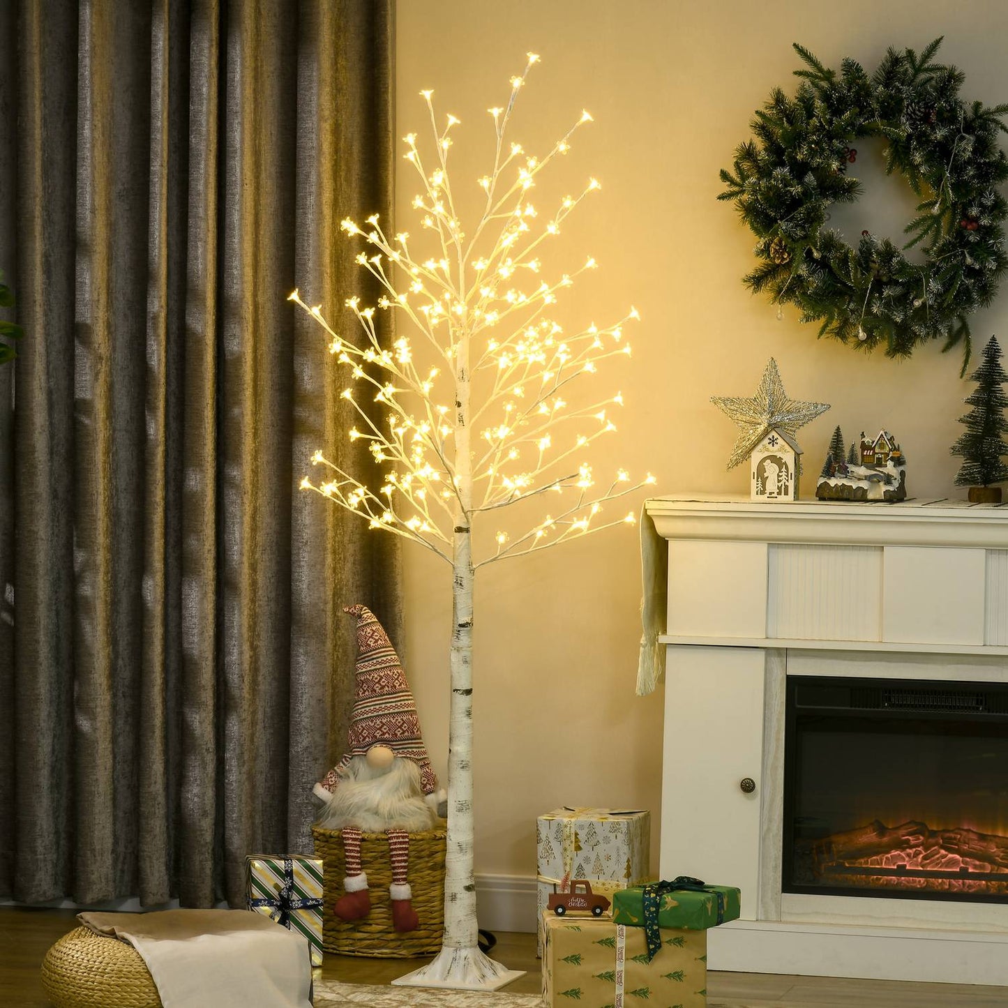 LED cherry tree, 180 LEDs, 3 brightness levels, 180 cm