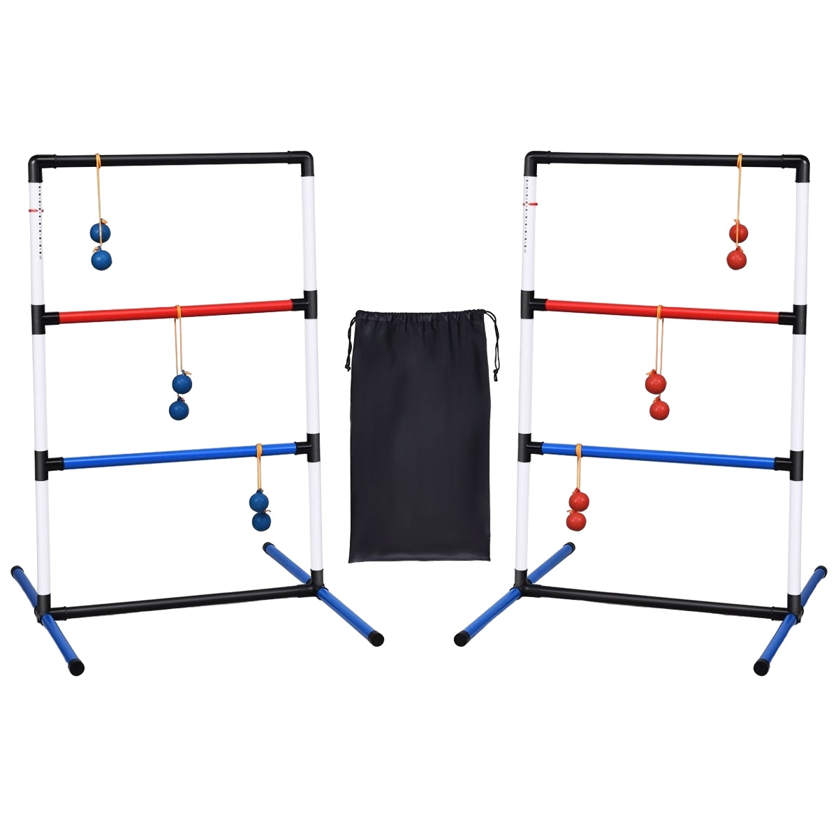 Ladder Golf Set for Indoor-Outdoor Play with 6 Balls