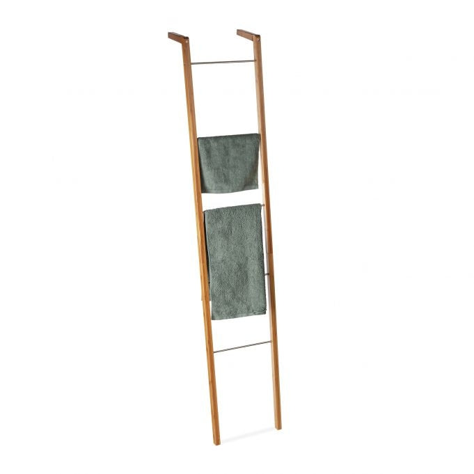 Ladder shelf Towel hanger Bamboo