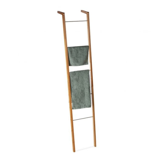 Ladder shelf Towel hanger Bamboo