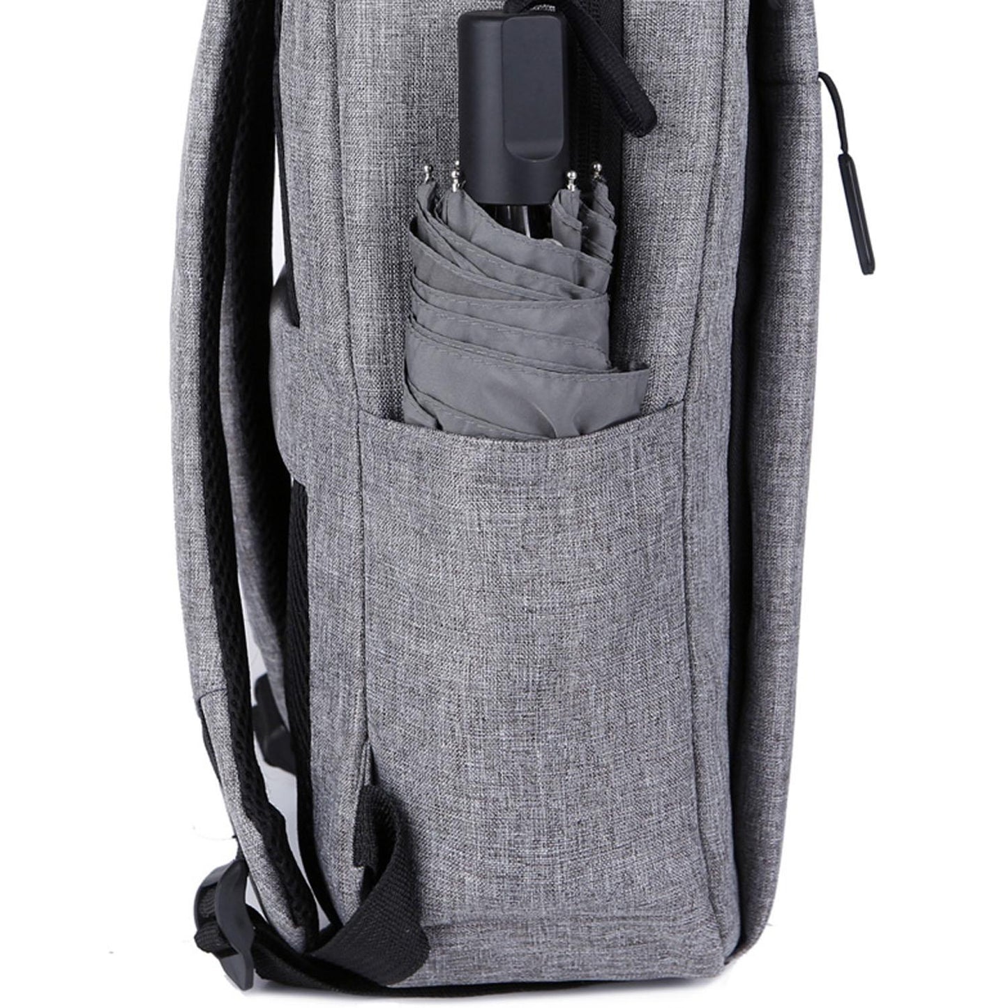 Laptop Backpack 15.6" Gray, Water-Resistant, Polyester