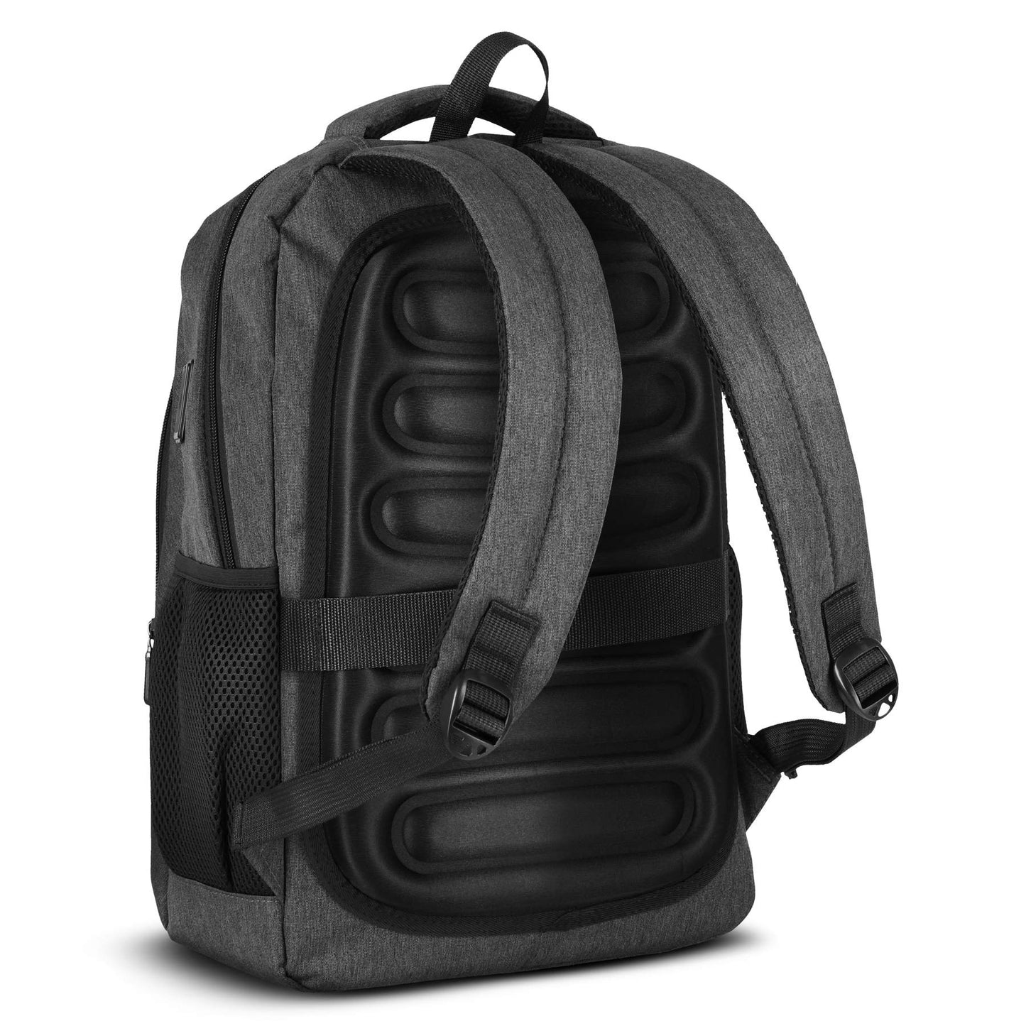 Laptop Backpack, USB-C Charging Port, 18L Grey