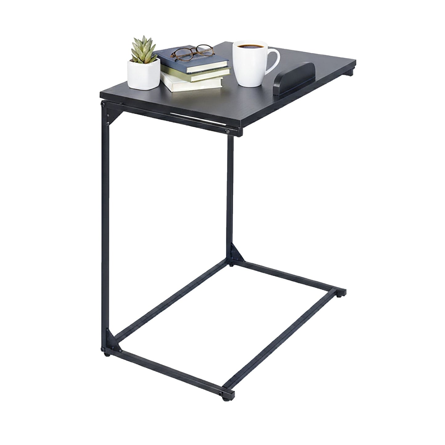 Laptop Side Table – Tiltable, C-Shaped, Anti-Slip