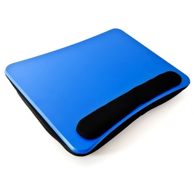 Laptop cushion blue with wrist support