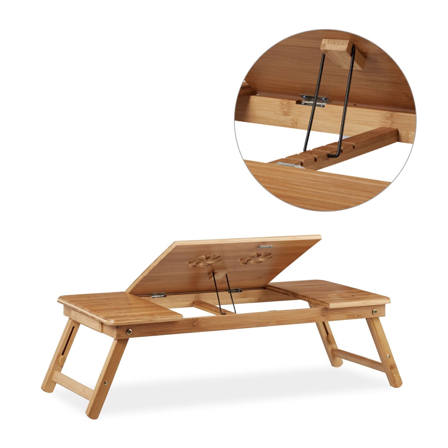 Laptop table in bamboo XL