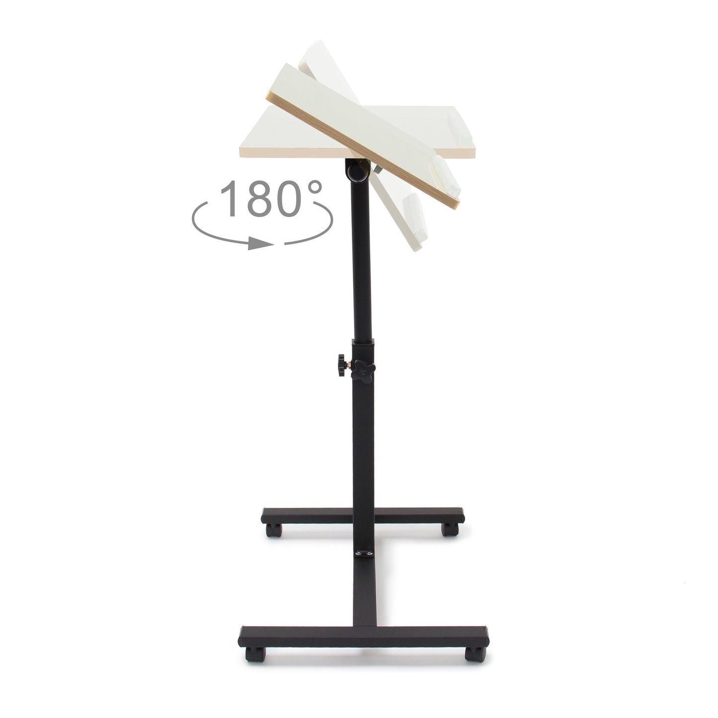 Laptop table wood adjustable height