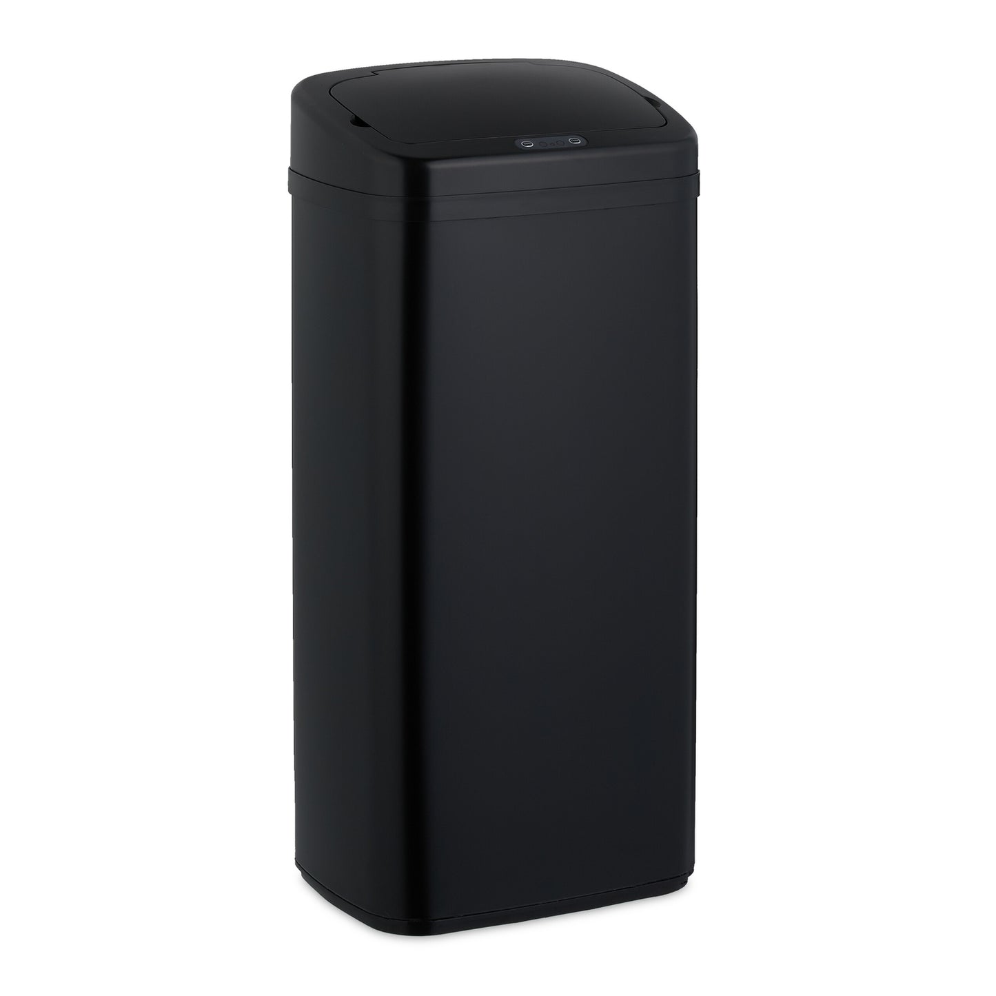 Large Black Steel Kitchen Bin with Sensor