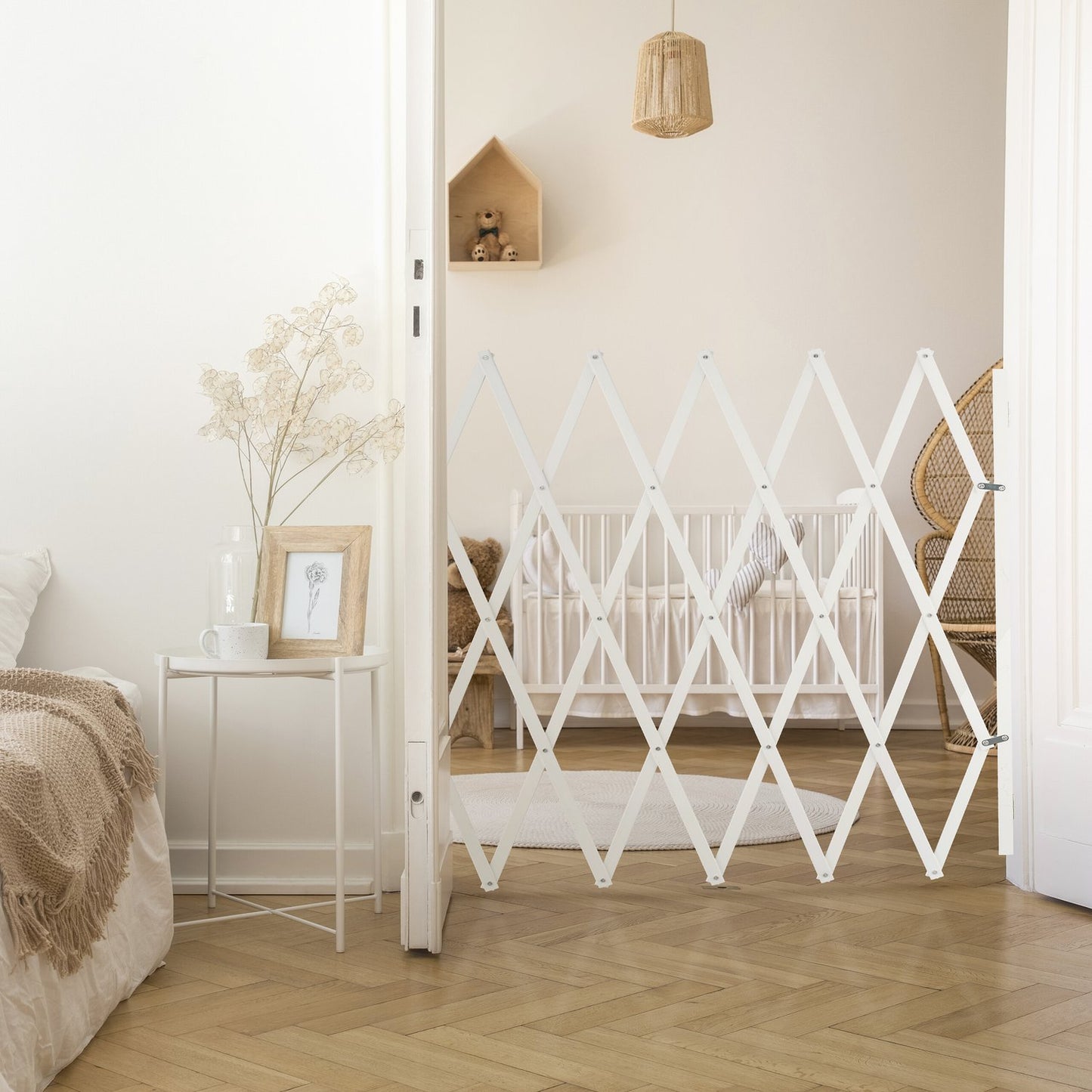 Large Dog Barrier, Natural Bamboo