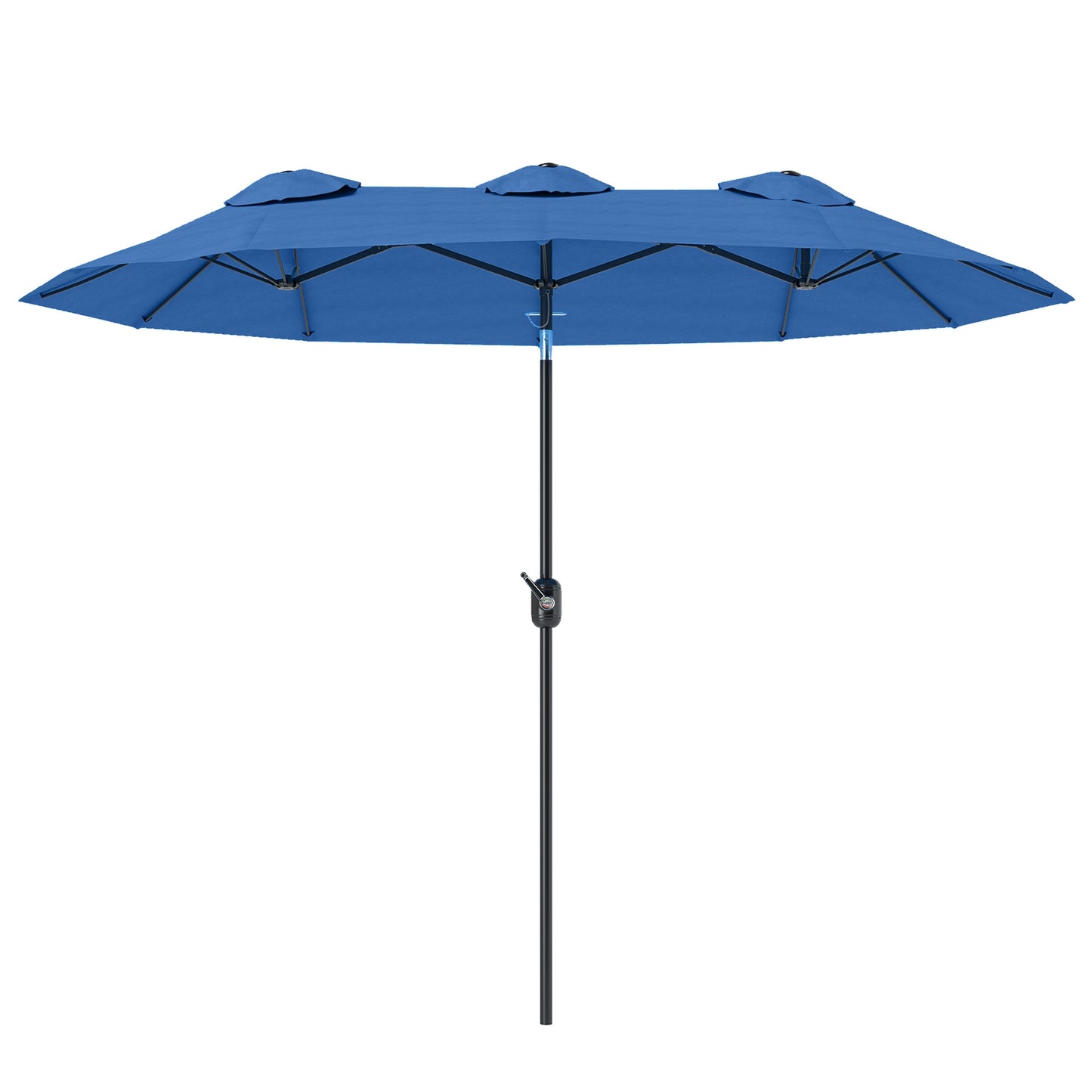 Large Double Patio Umbrella, Adjustable Tilt, Polyester