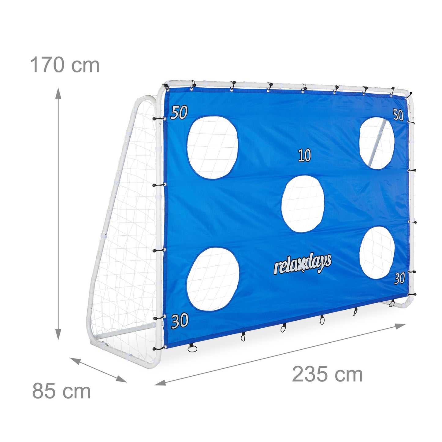 Large Football Goal with Target Wall for Practice