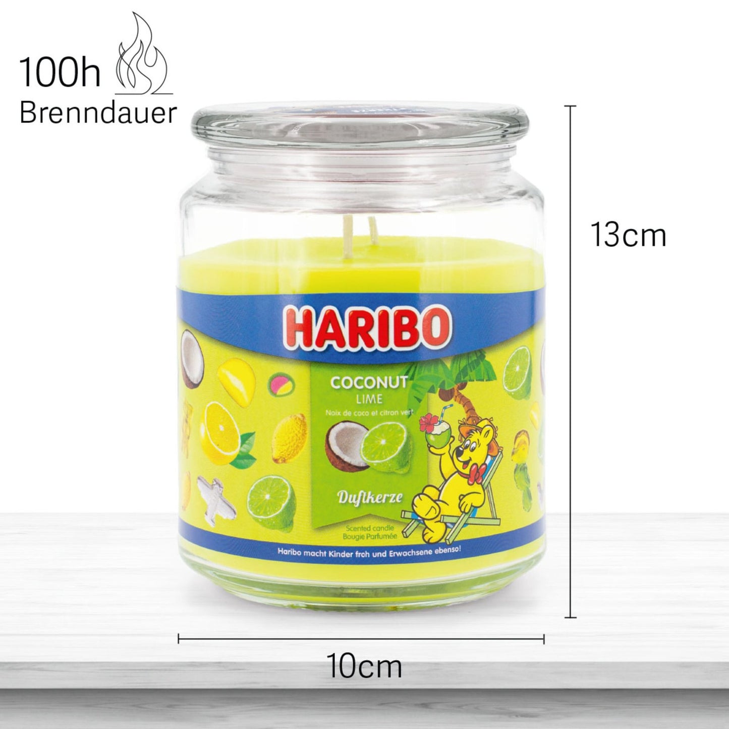 Large Glass Jar Scented Candle – Sweet Fragrance