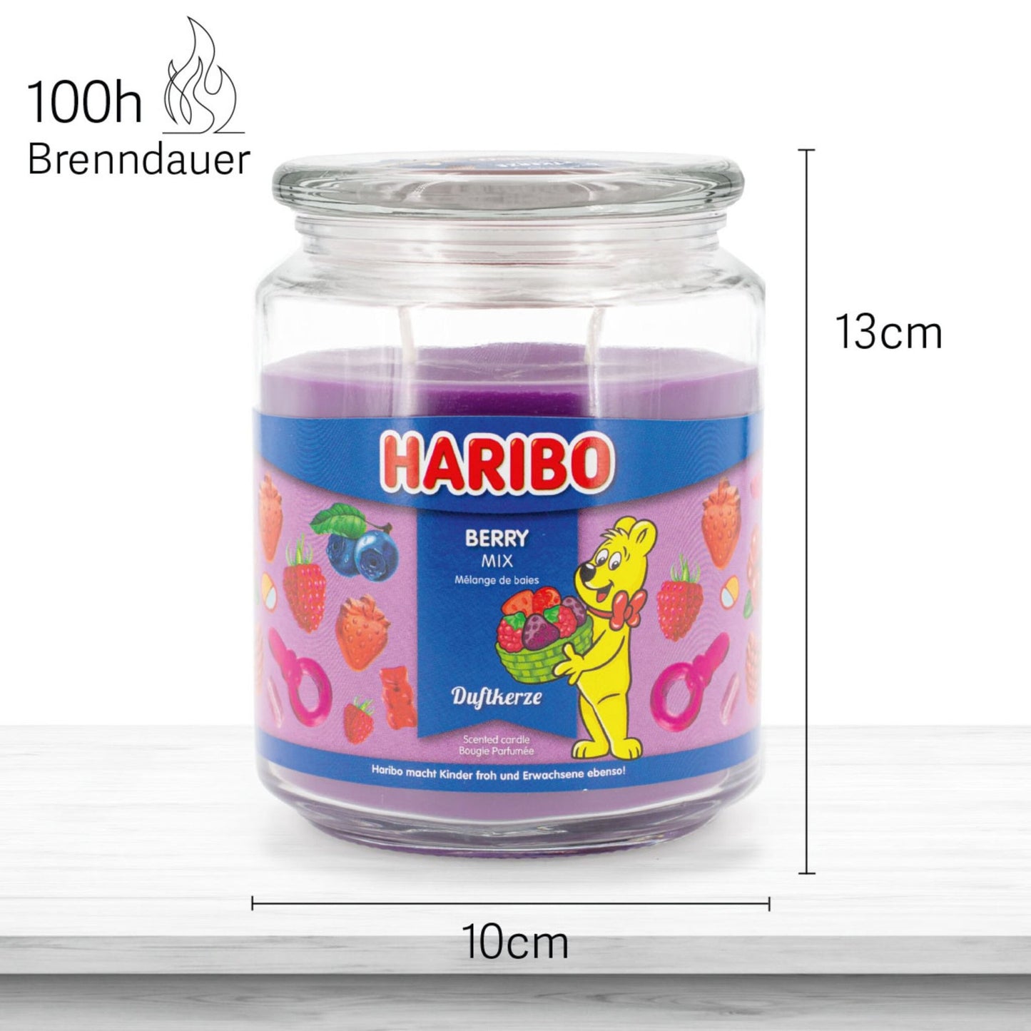 Large Glass Jar Scented Candle – Sweet Fragrance